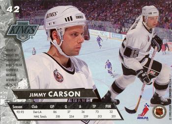 1993-94 Ultra #42 Jimmy Carson Back