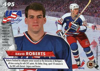 1993-94 Ultra #495 David Roberts Back
