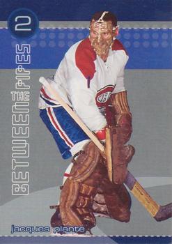 2001-02 Be a Player Between the Pipes - He Shoots-He Saves Redemption Points #NNO Jacques Plante Front
