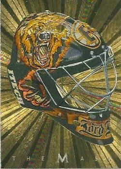 2001-02 Be a Player Between the Pipes - The Mask Gold #NNO Byron Dafoe Front