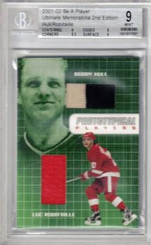 2001-02 Be A Player Ultimate Memorabilia - Prototypical Players #10 Bobby Hull / Luc Robitaille Front
