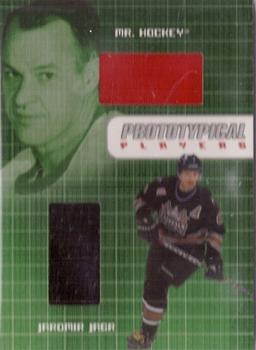 2001-02 Be A Player Ultimate Memorabilia - Prototypical Players #13 Gordie Howe / Jaromir Jagr Front