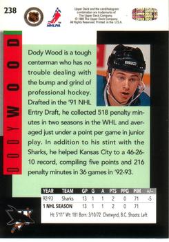1993-94 Upper Deck #238 Dody Wood Back