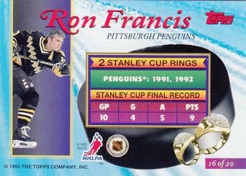 1994-95 Finest - Ring Leaders #16 Ron Francis Back