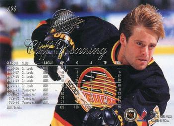1994-95 Flair #194 Cliff Ronning Back