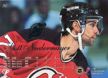 1994-95 Flair #96 Scott Niedermayer Back