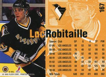 1994-95 Fleer #167 Luc Robitaille Back