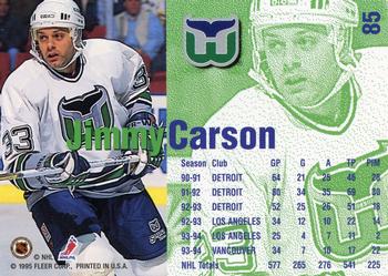 1994-95 Fleer #85 Jimmy Carson Back