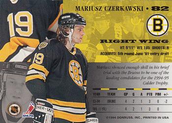 1994-95 Leaf #82 Mariusz Czerkawski Back