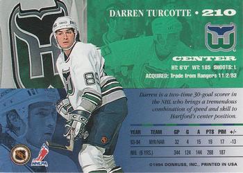1994-95 Leaf #210 Darren Turcotte Back