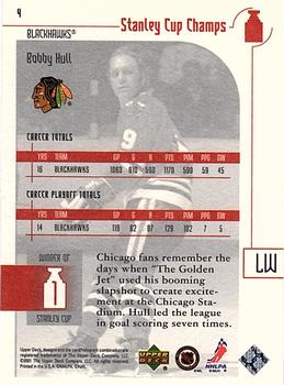 2001-02 Upper Deck Stanley Cup Champs #4 Bobby Hull Back