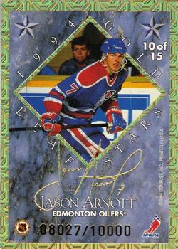 1994-95 Leaf - Gold Leaf Stars #10 Mike Modano / Jason Arnott Back