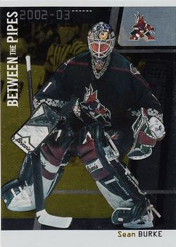 2002-03 Be a Player Between the Pipes - Gold #31 Sean Burke Front