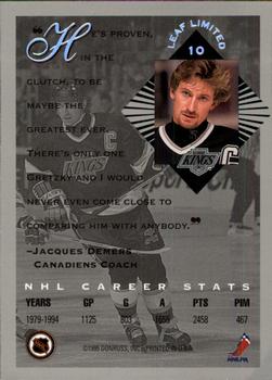 1994-95 Leaf Limited #10 Wayne Gretzky Back