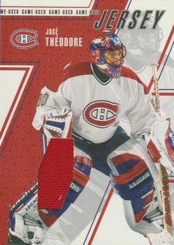 2002-03 Be a Player Between the Pipes - Game-Used Jerseys #GUJ-14 Jose Theodore Front