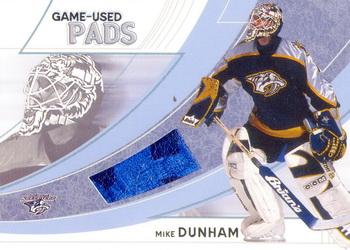 2002-03 Be a Player Between the Pipes - Game-Used Pads #GP-13 Mike Dunham Front