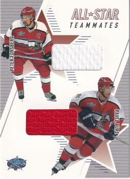 2002-03 Be a Player Memorabilia - All-Star Teammates #AST-24 Peter Forsberg / Pavel Bure Front