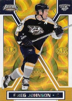 2002-03 Pacific Exclusive - Gold #99 Greg Johnson Front