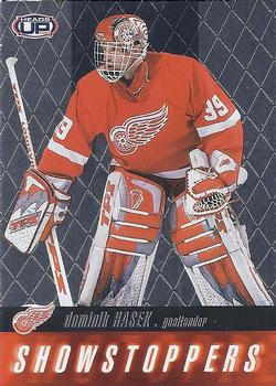 2002-03 Pacific Heads Up - Showstoppers #8 Dominik Hasek Front