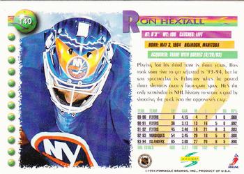 1994-95 Score #140 Ron Hextall Back