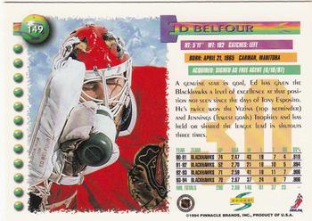 1994-95 Score #149 Ed Belfour Back