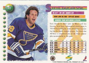 1994-95 Score #52 Steve Duchesne Back