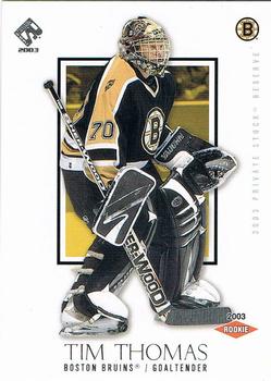 2002-03 Pacific Private Stock Reserve - Retail #154 Tim Thomas Front