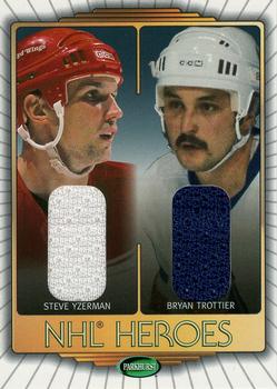 2002-03 Parkhurst - NHL Heroes #NH-4 Bryan Trottier / Steve Yzerman Front
