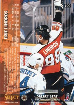 1994-95 Select #100 Eric Lindros Back