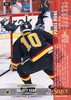 1994-95 Select #92 Pavel Bure Back