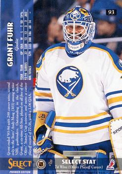 1994-95 Select #93 Grant Fuhr Back