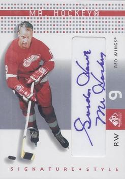 2002-03 SP Game Used - Signature Style #SS-GH Gordie Howe Front