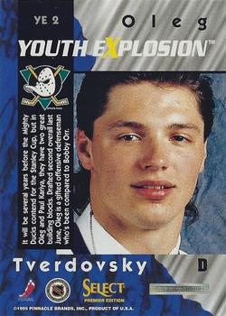 1994-95 Select - Youth Explosion #YE 2 Oleg Tverdovsky Back