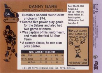 2002-03 Topps - Rookie Reprints #6 Danny Gare Back