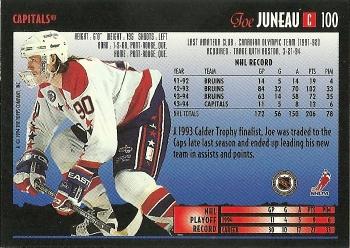 1994-95 Topps Premier #100 Joe Juneau Back