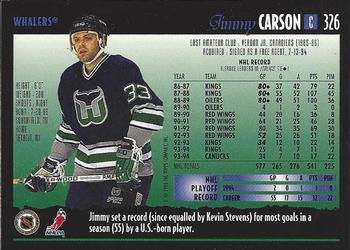 1994-95 Topps Premier #326 Jimmy Carson Back