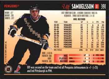 1994-95 Topps Premier #391 Ulf Samuelsson Back