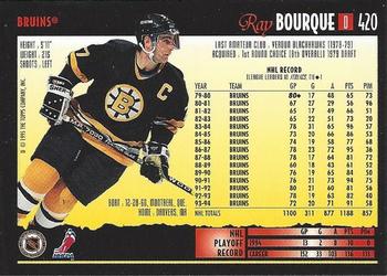 1994-95 Topps Premier #420 Ray Bourque Back