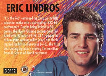 1994-95 Ultra - All-Stars #3 Eric Lindros Back