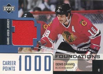 2002-03 Upper Deck Foundations - 1000 Point Club #DE Denis Savard Front