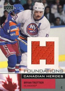2002-03 Upper Deck Foundations - Canadian Heroes Silver #C-BT Bryan Trottier Front