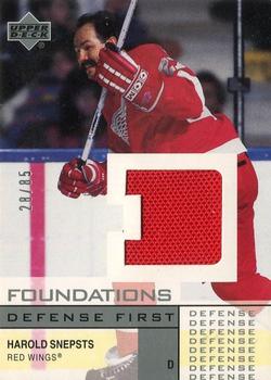 2002-03 Upper Deck Foundations - Defense First Silver #D-HS Harold Snepsts Front