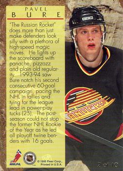 1994-95 Ultra - Red Light Specials #2 Pavel Bure Back