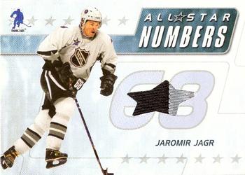 2003-04 Be a Player Memorabilia - All-Star Numbers #ASN-8 Jaromir Jagr Front