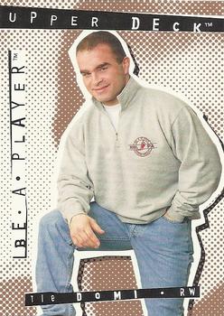 1994-95 Upper Deck Be a Player #R65 Tie Domi Front
