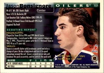 1995-96 Bowman #101 Jason Bonsignore Back
