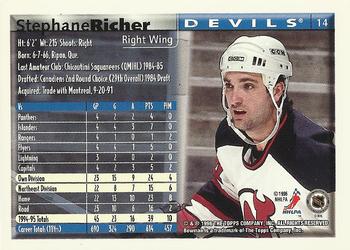 1995-96 Bowman #14 Stephane Richer Back