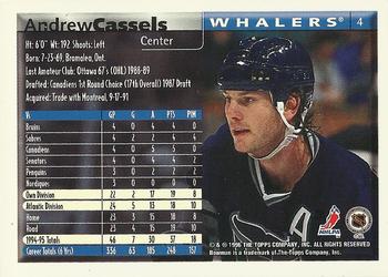 1995-96 Bowman #4 Andrew Cassels Back