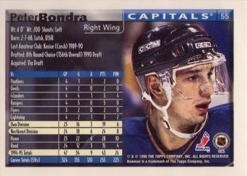 1995-96 Bowman #55 Peter Bondra Back