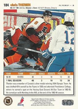 1995-96 Collector's Choice #184 Chris Therien Back